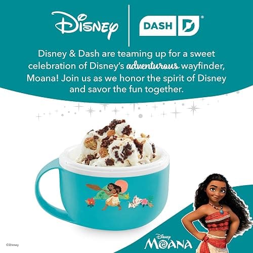 Disney Dash My Mug Ice Cream Maker - Makes Single Serving of Gelato, Frozen Yogurt, Sorbet & More - Easy to Clean & Use - Moana, 1 Bowl thumbnail 8