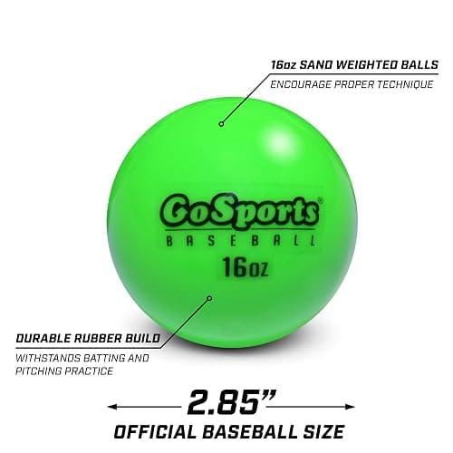 GoSports 16 oz Weighted Training Baseballs, 6 Pack - Choose Standard or PRO thumbnail 3