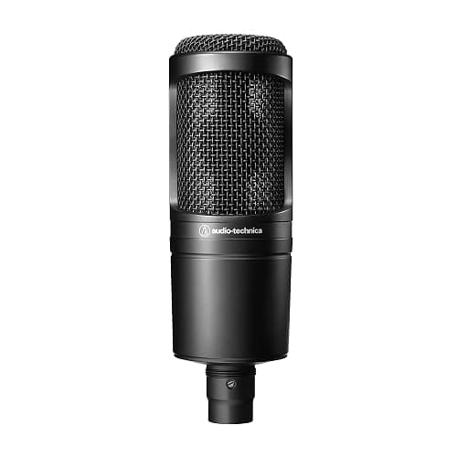 Audio-Technica AT2020 Cardioid Condenser Studio XLR Microphone, Ideal for Project/Home Studio Applications, Black - Image 1