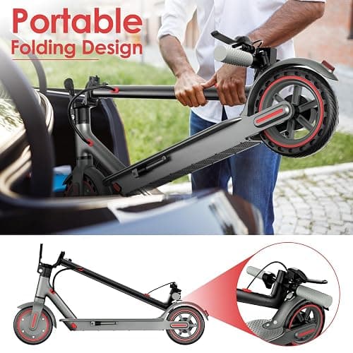 Monopattino Elettrico Adulto, Pneumatici da 8,5"/10'', Velocità Fino a 25 Km/h, 25/35/38/48Km di Autonomia, Carico massimo 120 kg, Monopattino Elettrico con Sistema di Controllo di Doppia frenata thumbnail 7