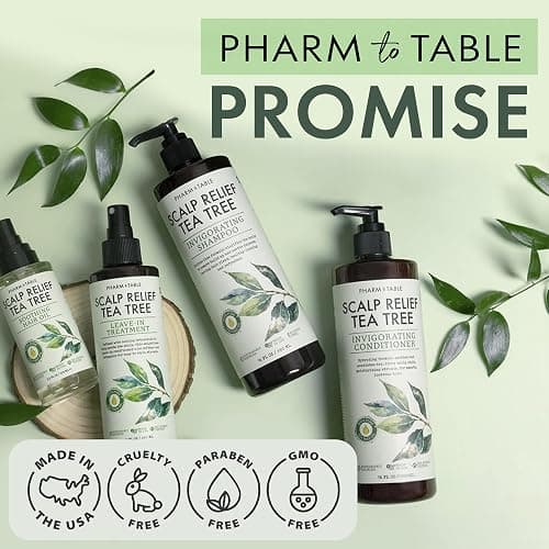 Leave In Conditioner Spray - Tea Tree Scalp Treatment - Anti-Dandruff and Dry & Itchy Scalp Treatment, Hydrating & Medicated Formula for Psoriasis and Scalp Care - Detangles & Nourishes Hair. thumbnail 6