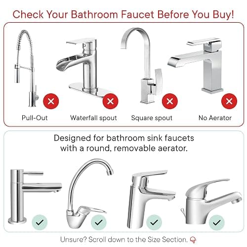 Qure Skincare Bathroom Sink Filter Water Faucet for Skin, Reduces 99% Chlorine and Heavy Metals, Skin Hydration in 4 Weeks, Reduces Build-Up, Balances pH, Softer Skin & Hair - Silver thumbnail 4