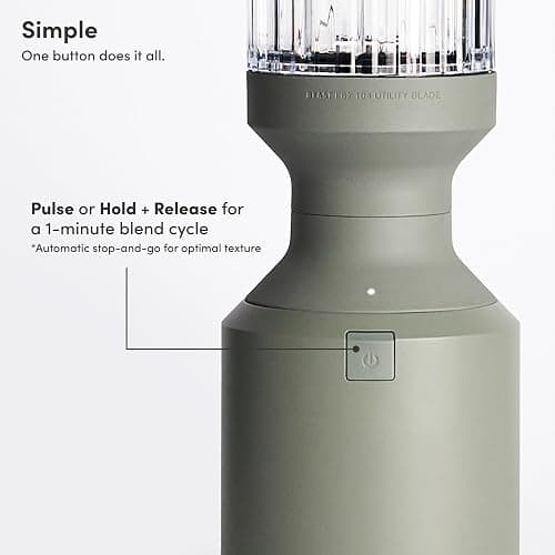 Beast Mega 1200 Plus | Premium Countertop Blender | Smoothies, Shakes, Sauces, Dips, Soups | Blends Ice and Frozen Fruit | XL Vessel | With Extra Vessels, Straw System | 1200W | (Sage, 120V) thumbnail 4