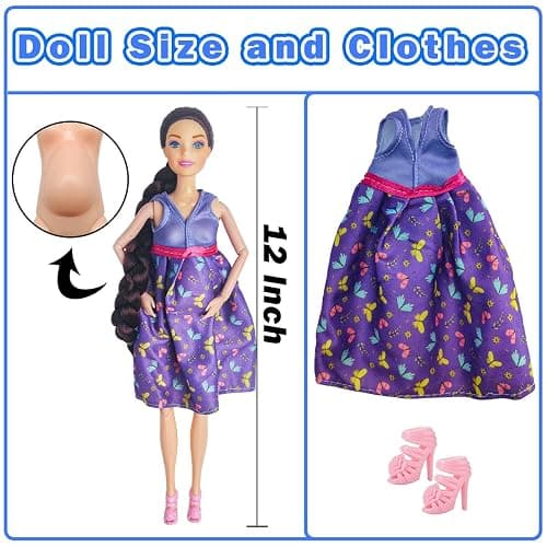 Interactive Family Toy Fun Action Figures Set, Imaginative Family Doll Play thumbnail 4