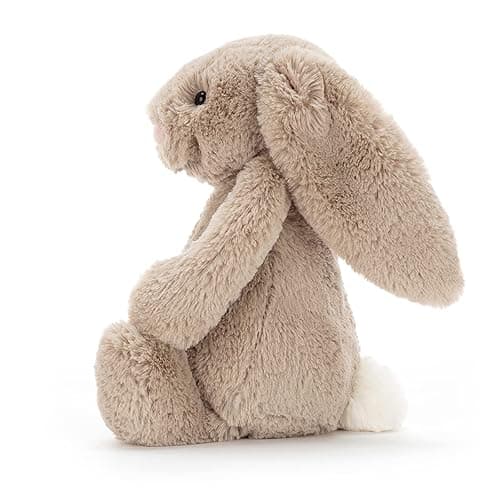 Jellycat Bashful Beige Bunny Stuffed Animal, Medium 12 inches - Rabbit and Bunny Plush Toy - Classic Children's Gift thumbnail 4