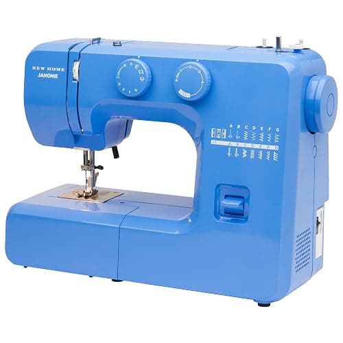 Janome Blue Couture Easy-to-Use Sewing Machine with Interior Metal Frame, Bobbin Diagram, Tutorial Videos, Made with Beginners in Mind! thumbnail 4
