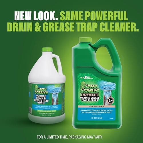 Green Gobbler Enzyme Drain Cleaner | Controls Foul Odors & Breaks Down Grease, Paper, Fat & Oil in Sewer Lines, Septic Tanks & Grease Traps | 1 Gallon thumbnail 8