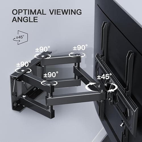 PERLESMITH Soporte TV Pared Articulado Inclinable Y Giratorio – Soporte TV para 26-70 Pulgadas Pantallas – MAX VESA 400x400mm, para Soportar 45kg thumbnail 4