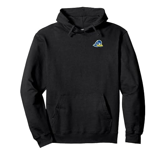 Delaware Fightin' Blue Hens Left Chest Icon Pullover Hoodie - Adult Unisex - Heather Grey - XX-Large - Image 1