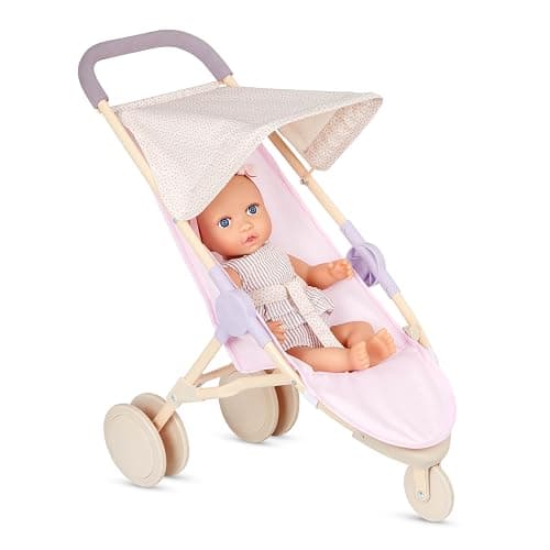 LullaBaby – 14-Inch Realistic Baby Doll & Accessory Bundle – Fair Skin Tone & Blue Eyes – Nursery Care Set – High Chair, Playpen & Jogger Stroller – Pretend Play Toys – Kids 2+ Years thumbnail 5