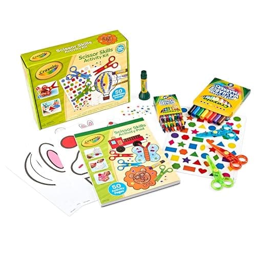 Crayola Toddler Scissor Skills Activity Kit (3ct), Safety Scissors and Craft Supplies, Toddler Crafts, Gift for Kids, Ages 3+ thumbnail 8