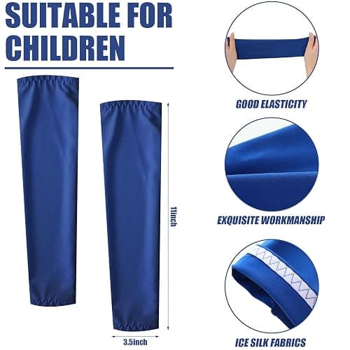 Mepase 14 Pairs Arm Sleeves for Kids UV Sun Protection Cooling Arm Compression Cover Boy Girl Toddler Sport Football thumbnail 3