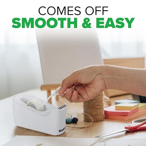 Scotch Tape Dispenser, White, Great for School or Office and Includes 1 Roll of Scotch Magic Tape 3/4 in x 350 in thumbnail 5