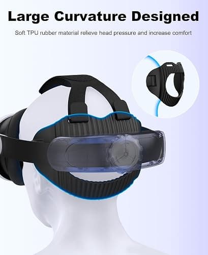 Head Strap for Quest 3S/ Quest 3/Quest 2, Elite Strap Replacement Enhanced Support Comfort, VR Headset Accessories Compatible with Oculus Meta Quest 3 Headstrap Reduce Facial Stress- MV1000 thumbnail 4