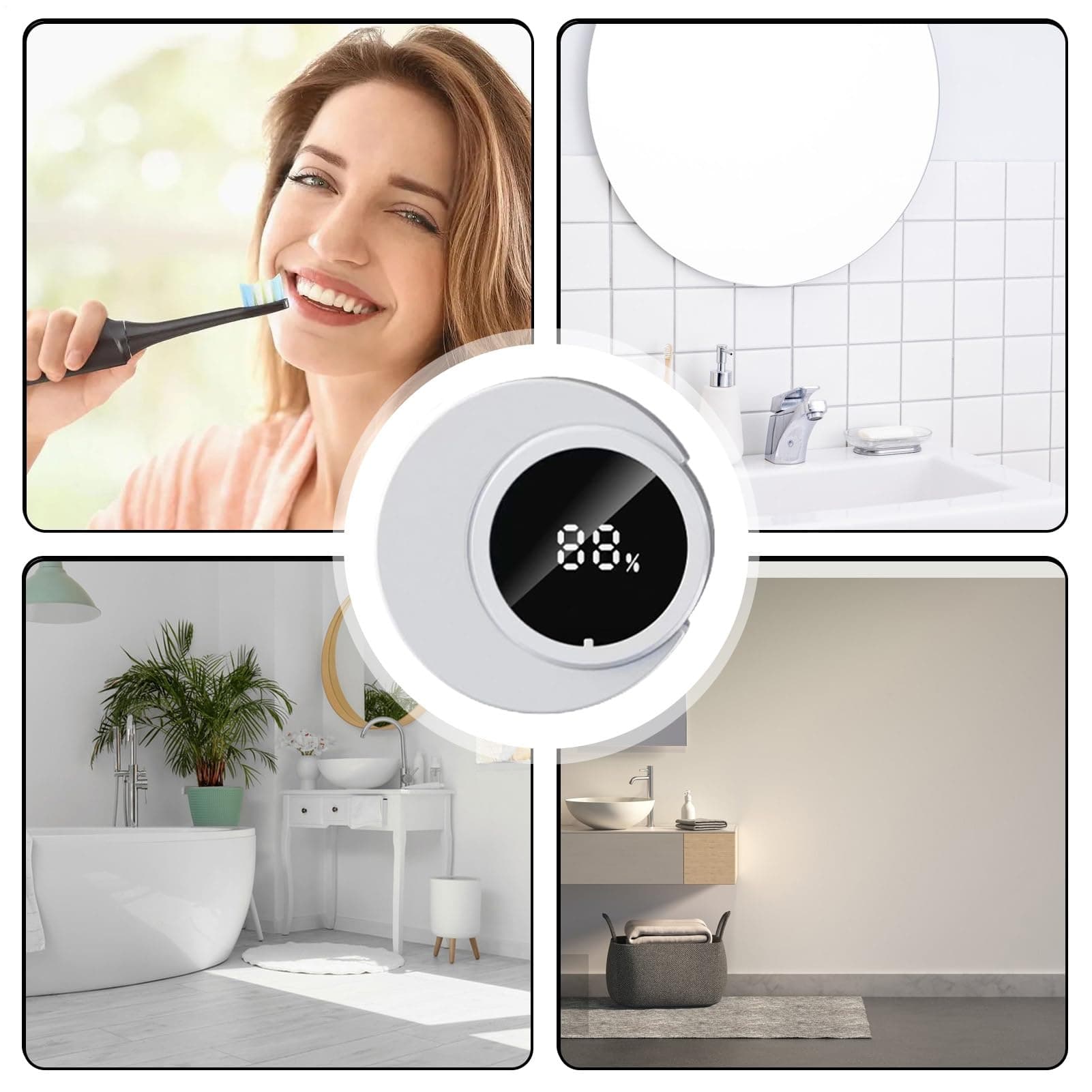 Sanitizing Toothbrush Holder | Uv Light Toothbrush Sterilizer Holder | Wall Mounted Cleaning Machine Rechargeable Bathroom Accessories for Home, Travel & Adults thumbnail 4