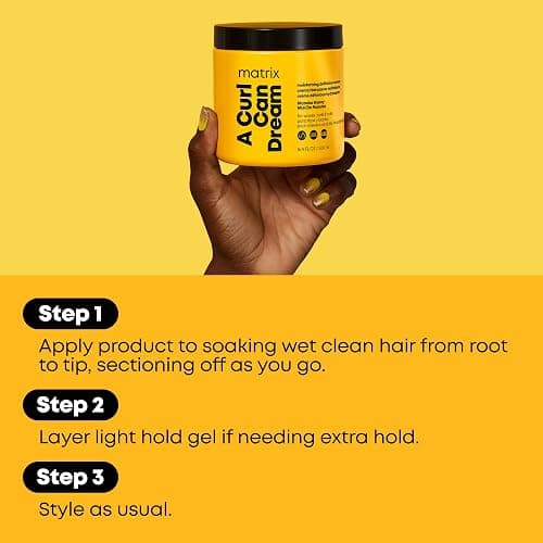 Matrix A Curl Can Dream Moisturizing Leave-in Cream - Moisturizes & Defines Curls Without Flaking For Curly, Coily, and Wavy Hair, Protects from Heat Styling, Anti-Frizz & Detangling, 16.9 Fl Oz thumbnail 8