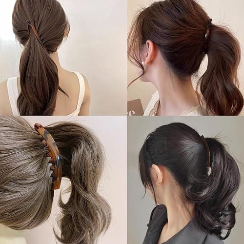 ROYHOO 20PCS Banana Hair Clips Classic Hair Comb Banana Clips Ponytail Hair Holder for Women Girls, 7 Styles thumbnail 3