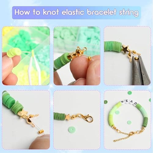 18000 Pcs Clay Beads Bracelet Making Kit 6 Boxes 96 Colors Friendship Jewelry Making kit Polymer Set with 1000 Letter Beads and 850 Charms Crafts thumbnail 6