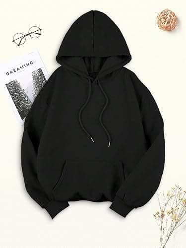 Baonmy Oversized Hoodies Women Star Leopard Print Hooded Preppy Fleece Sweatshirt Long Sleeve Y2K Graphic Hoodie with Pockets thumbnail 3