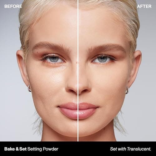Morphe Bake & Set Translucent Setting Powder - Lightweight, Talc-Free Finishing Powder for Face Makeup with a Soft, Natural Finish - Minimizes Shine for Up to 24HR - Translucent (0.31 oz) thumbnail 2
