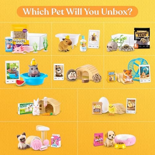 My Mini Pet Series 1 by ZURU – Collectible Mystery Capsule with Miniature Pet, Home, & Accessories, UNbox Adorable Critters & Playscape for Girls & Collectors. thumbnail 4