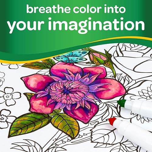 CRAYOLA SuperTips Washable Felt Tip Colouring Pens (Pack of 24) thumbnail 3