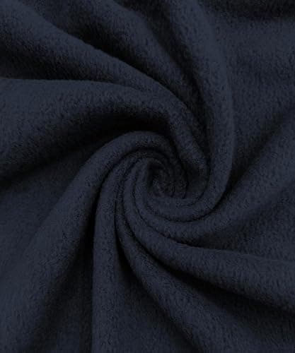 EOVEA - Polar Fleece Fabric by The Yard – Soft Anti-Pill, Warm & Cozy Material for Blankets, Clothing, Crafts, Pet Beds & DIY Sewing – 60” Wide, Solid (Navy, 2 Yard) - Image 1