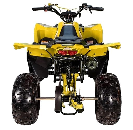 HHH Sporty 125E ATV 125cc ATV Quad for Youth Sports Utility Gas Power Sports ATV with Reverse Led Lights Big Tires 18/19 (Yellow) thumbnail 2
