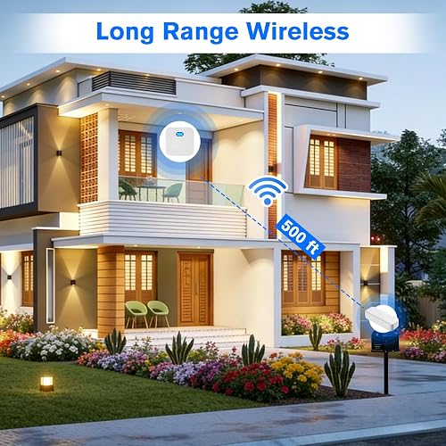 Smart Mailbox Sensor with WiFi,Mailbox Alert for Delivered Mail,500 ft Long Range Wireless Mailbox Alarm with LED Light and Sound Reminders,Mailbox Security System 2.4G WiFi Compatible thumbnail 6