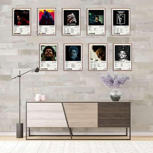 Album Cover Limited Edition Posters (Set of 9) Unframed 8 inch x 12 inch (20 x 30 cm) Room Aesthetic Scannable Song Code Music Posters thumbnail 3