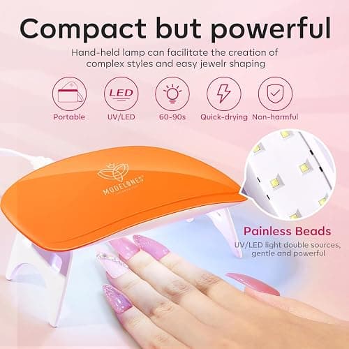 Modelones 133pcs Poly Extension Gel Nail Kit, 32 Colors All Seasons Poly Gel kit with Nail Lamp Slip Solution Builder Thickening Manicure Tools for Starter Salon DIY thumbnail 8