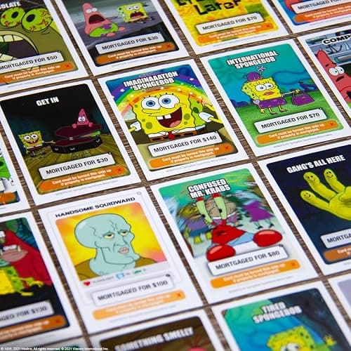 Monopoly Spongebob Squarepants Meme Edition | Based on Nickelodeon Show | Featuring Familiar Memes of Locations, Episodes, and Characters | Officially-Licensed & Collectible Monopoly thumbnail 9