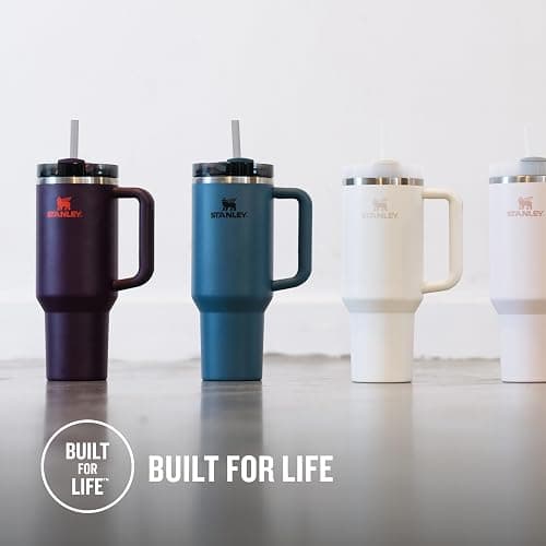 STANLEY Quencher H2.0 Flowstate Tumbler 1.2L - Cold for 11 Hours - Iced for 48 Hours - Metal Water Bottle with Straw, Handle and Lid - Dishwasher Safe - Travel Mug for Cold Drinks - Blue Spruce thumbnail 6