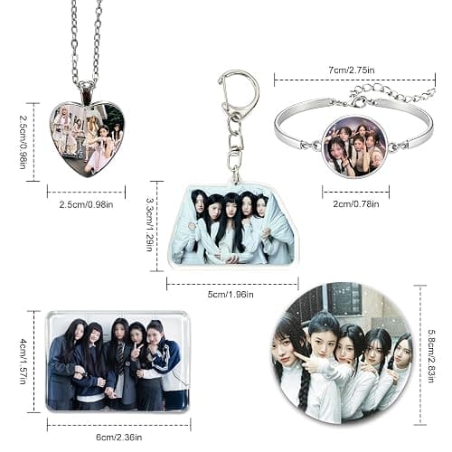 Gozvrpus Iilliit Keychain, Bracelet Necklace, Iilliit 5Pcs Merch Gift Set | Badge Phone Holder Merch Gift Set Accessories thumbnail 2