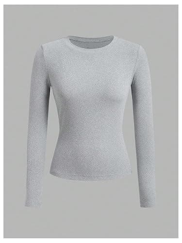 SOLY HUX Girl's Long Sleeve T-Shirts 3 Packs Basic Tops Crew Neck Fitted Tees Fall Clothes thumbnail 4
