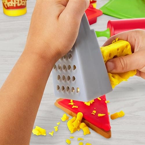 Play-Doh Pizza Slice Playset, Play Food Kitchen Toys for Kids, Arts & Crafts for Boys & Girls 3+ (Amazon Exclusive) thumbnail 8