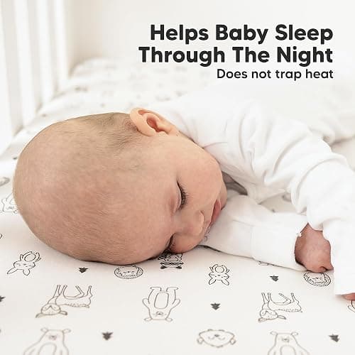 KeaBabies 2-Pack Organic Crib Sheets for Boys, Girls - Fitted Crib Mattress Sheet Neutral, Breathable Jersey Cotton Cover for Baby Bed, Toddler Mattress, Soft & Cute Prints (Woodland) thumbnail 5