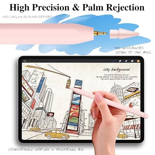 Stylus Pen for iPad11&10thGen,14Mins Faster Charge, with Pencil Holder,Palm Rejection, Tilt Sensitivity, for iPad Air11&13-inch(M3/M2), iPad Pro 11&13-inch (M4),iPad 6-11th,iPad Pro 11/12.9 inch thumbnail 5