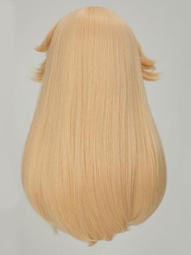 miccostumes Women's Long Golden Wig Princess Cosplay Synthetic Hair Halloween Party(Golden, onesize) thumbnail 4