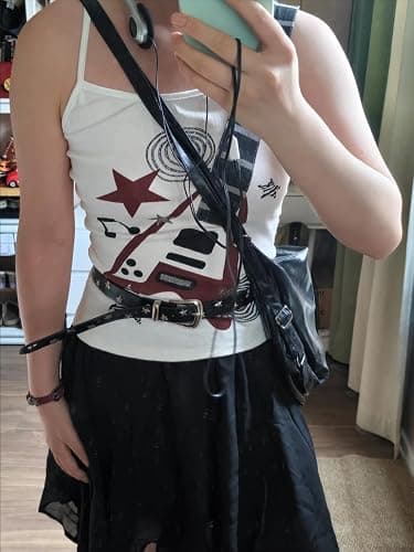 Y2K Punk Rock Tank Top for Women Vintage Graphic Camisole Harajuku Gothic Aesthetic Crop Shirt Grunge Emo Alt Clothes thumbnail 7