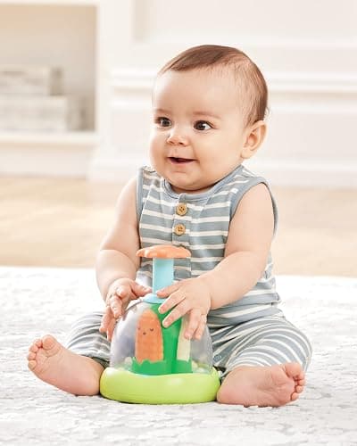 Skip Hop Press & Spin Baby Toy, Farmstand What's Poppin Corn Spinner thumbnail 10