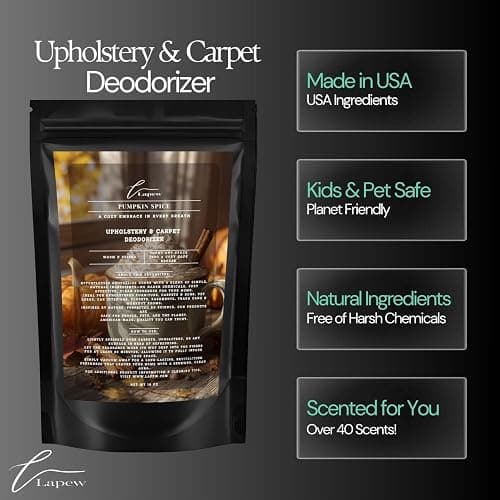 Pumpkin Spice Carpet Freshener Powder 16 oz | Powerful Odor Eliminator for Home | Upholstery Deodorizer | Carpet Deodorizer | Pet Urine | Cat Litter Box thumbnail 5