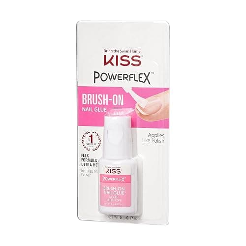 KISS PowerFlex Brush-On Nail Glue for Press On Nails, Ultra Hold Flex Formula Nail Adhesive, Includes One Bottle 5g (0.17 oz.) with Twist-Off Cap & Brush Applicator (Pack of 2) thumbnail 14