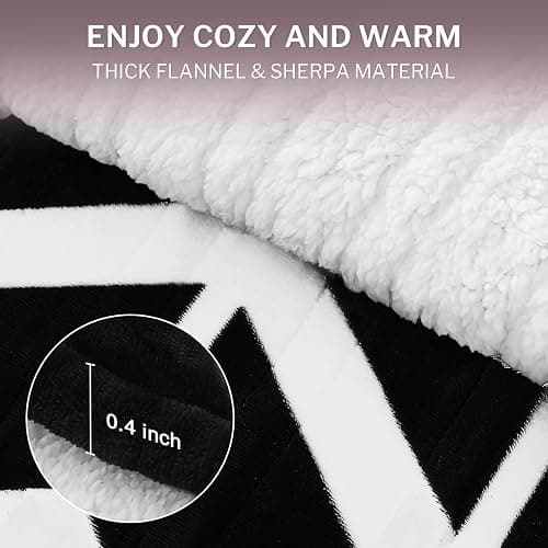 VENTIMI Electric Blanket Heated Throw, 50" x 60" Heated Blanket with 5 Heat Levels & 3 Hours Auto Off, Fast Heating Blankets with ETL & FCC Certification, Black thumbnail 5