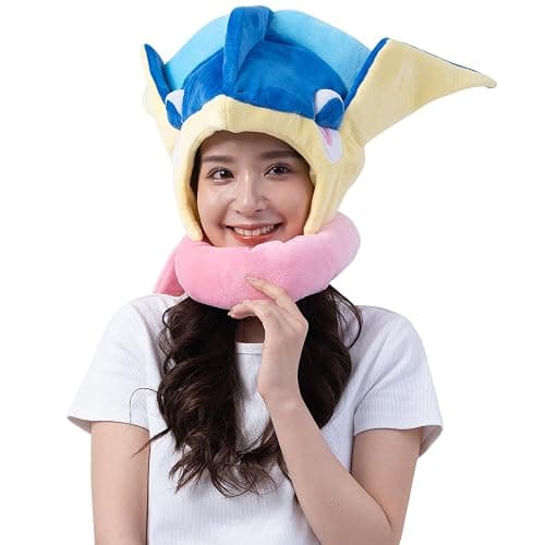SAZAC Cozy, Warm Greninja Kigurumi Hat with Ear Flaps Pokemon Beanie for Adults, Luxurious Novelty Hat for Halloween & Cosplay - Premium Anime Cap thumbnail 2