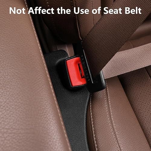 Hiseanllo Car Seat Gap Filler 2 Pack, Universal Fit PU Leather Car Seat Gap Plug to Fill The Gap Between Seat and Console, Car Seat Crevice Blocker Stop Things from Dropping thumbnail 5