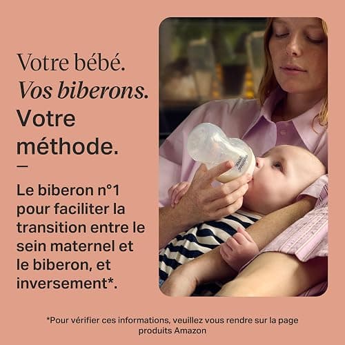 Tommee Tippee Starter Set Natural Start per neonati, 150 ml e 260 ml, biberon anti-colica con tettarella a flusso lento, tettarelle a flusso lento e medio per un attacco naturale, autosterilizzante thumbnail 4