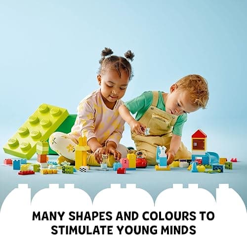 LEGO DUPLO Classic Deluxe Brick Box Building Blocks - Learning & Educational Toys for Toddlers, Preschool, Ages 1.5+ Years - Gift for Birthdays - Develop Fine Motor Skills - 10914 thumbnail 6