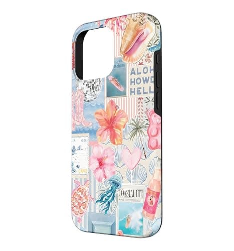 Beachy Blue Coquette Coastal Collage Preppy Cute Aesthetic Case for iPhone 16 Pro thumbnail 2