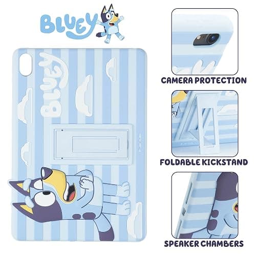Bluey Kids iPad Case - 10.9 Inch Case for iPad 10th Generation (2022) & A16 11th Generation 11 inch (2025) - Tablet Cover with Stand, Shockproof Silicone Protector thumbnail 4